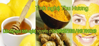 Mặt nạ trị mụn với tinh bột nghệ vàng