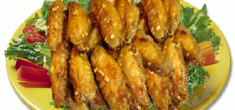 Tinh bột nghệ vàng trong món cánh gà nướng tỏi vừa ngon vừa bổ