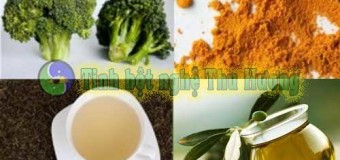 Ung thư tuyến tiền liệt ngăn chặn với nghệ vàng và súp lơ