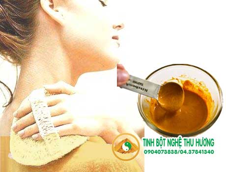 Tẩy tế bào da chết, tinh bột nghệ, làn da, bột nghệ, nghệ vàng, tinh bot nghe, bot nghe, nghe vang
