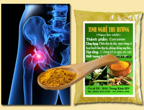 Viêm bao hoạt dịch, nghệ vàng, tinh bột nghệ, bột nghệ, tinh bot nghe, bot nghe, nghe vang