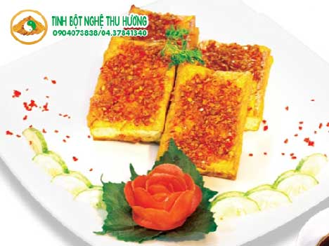 Đậu hũ chiên sả ớt, nghệ vàng, đậu hũ, món chay, sức khỏe, tinh bột nghệ, tinh bot nghe, nghe vang, bột nghệ vàng, bot nghe vang