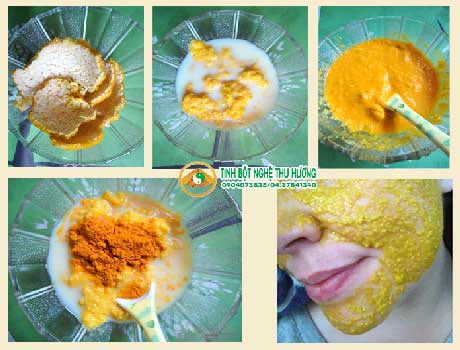 Tự làm mặt nạ, mặt nạ, nghệ vàng, vỏ cam, da dầu, mật ong, đắp mặt nạ, tinh bột nghệ, tinh bot nghe