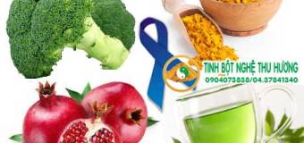 Ung thư tuyến tiền liệt ngăn ngừa với nghệ vàng, lựu, bông cải xanh và trà xanh