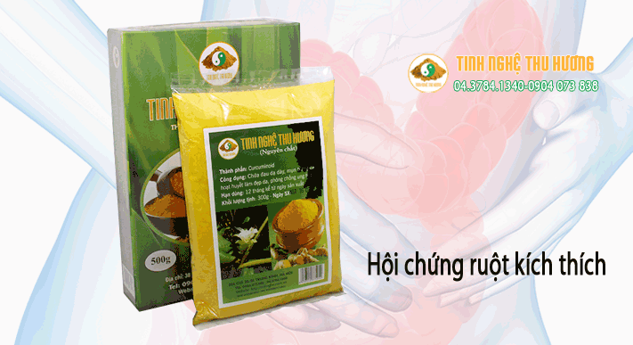 hội chứng ruột kích thích, đau dạ dày, tinh bột nghệ