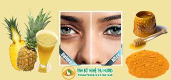 Mặt nạ tinh bột nghệ vàng chống thâm quầng mắt hiệu quả