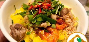 Mì Quảng, món ăn ngon dễ làm bổ sung tinh bột nghệ vàng hàng ngày