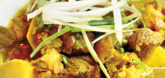 Các món ăn hàng ngày có tinh bột nghệ vàng: Thịt chân giò nấu giả cầy