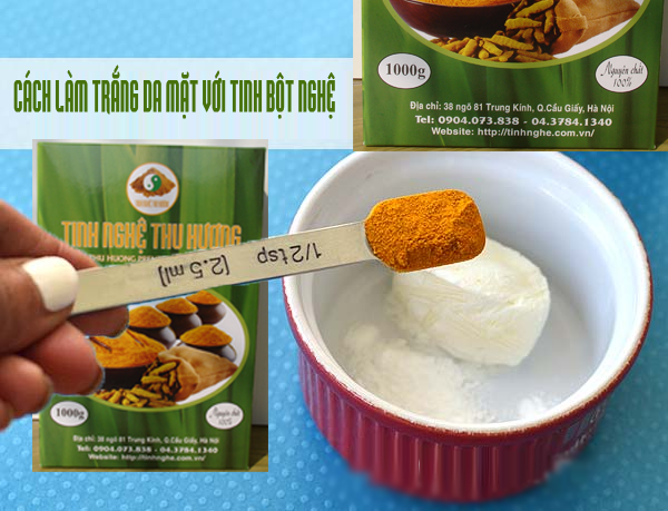 Cách làm trắng da mặt,  làm trắng da, tinh bột nghệ, mặt nạ, Cách làm trắng da, tinh bot nghe, cach lam trang da, nghe vang, bot nghe, bột nghệ