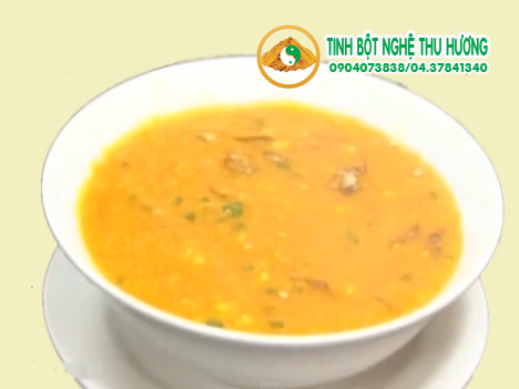 Bệnh trĩ, cháo nghệ vàng cật heo, nghệ vàng, benh tri, nghe vang,