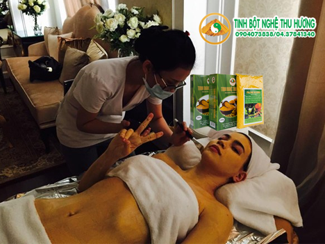 Làm đẹp, nghệ vàng, tinh bột nghệ, bột nghệ, mụn trứng cá, trị mụn, trị nám da, tẩy tế bào da chết, chống nắng, lam dep, nghe vang, tinh bot nghe, bot nghe,
