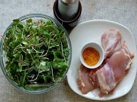 Các món ăn ngon dễ làm, salad gà chiên, nghệ vàng, curcumin, tinh bột nghệ, bột nghệ, nghệ vàng, tinh bot nghe, bot nghe, nghe vang, gà chiên