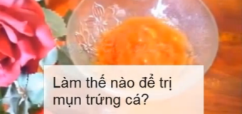 Hướng dẫn làm mặt nạ trị mụn trứng cá từ tinh nghệ với cà chua