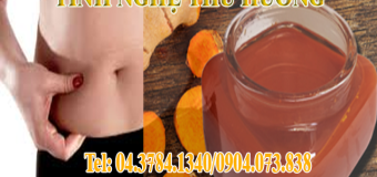 Giảm béo bụng cho phụ nữ sau sinh với tinh bột nghệ vàng