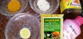 Trị rám nắng cho bàn tay với tinh bột nghệ vàng