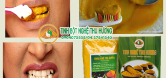 Cách làm trắng răng thơm miệng tại nhà bằng kem tinh bột nghệ vàng
