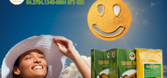 Tinh bột nghệ vàng kem chống nắng, trị cháy nắng tự nhiên